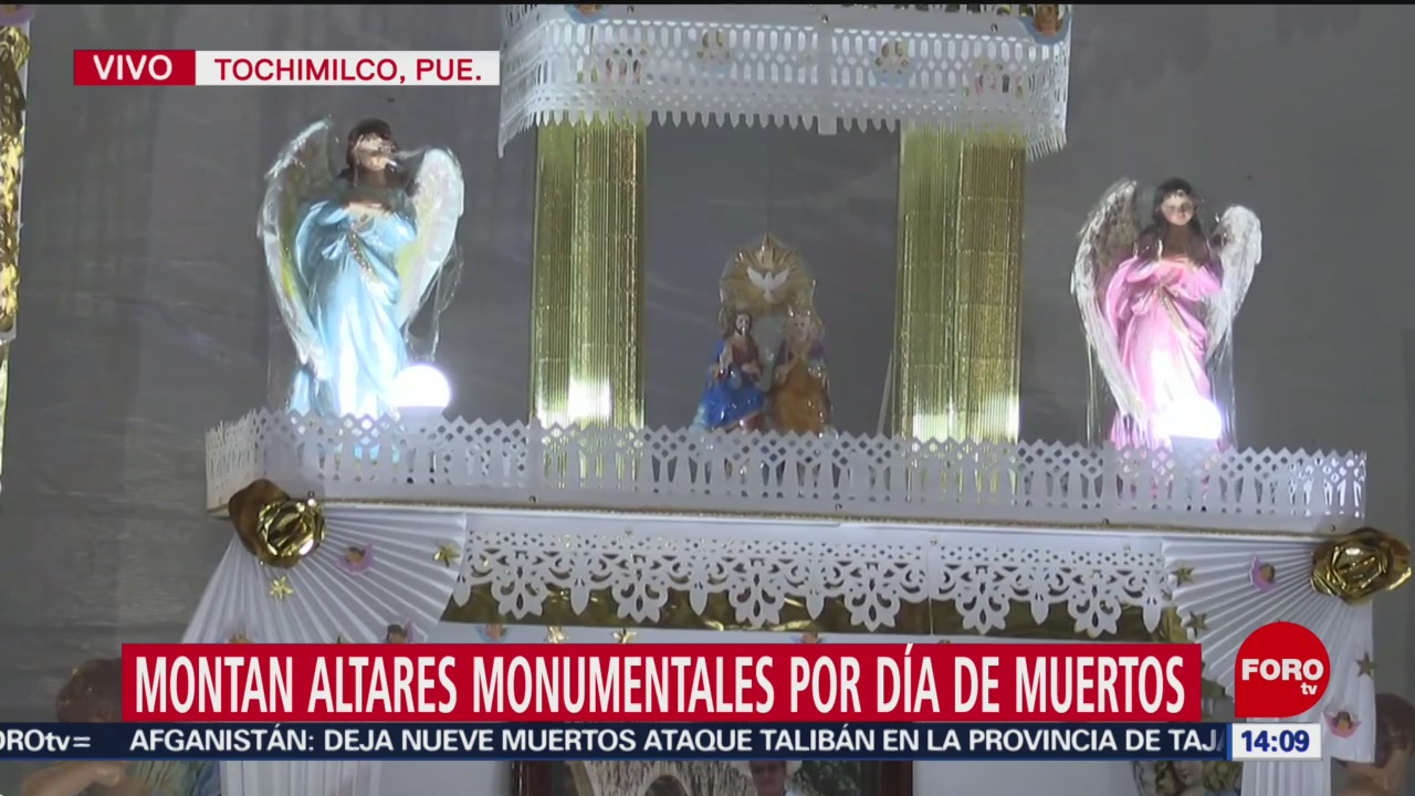 FOTO: Montan altares monumentales Día Muertos Puebla,