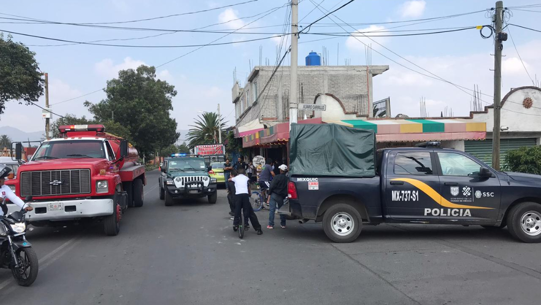 Los hechos ocurrieron en un domicilio de la calle Escarcha, esquina con Álvaro Carrillo, en la colonia San José Tláhuac. (Twitter: @InformativoMxi1)