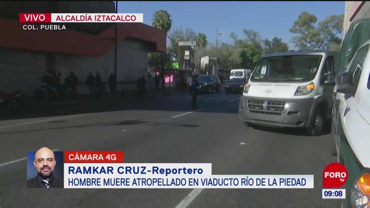 Muere hombre atropellado cerca del Metro Puebla en CDMX
