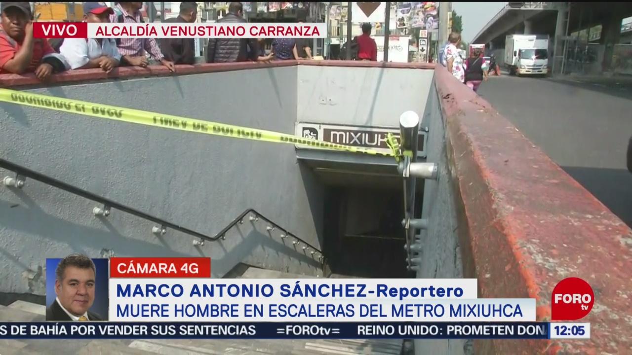Foto: Muere Hombre Escaleras Metro Mixihuca CDMX