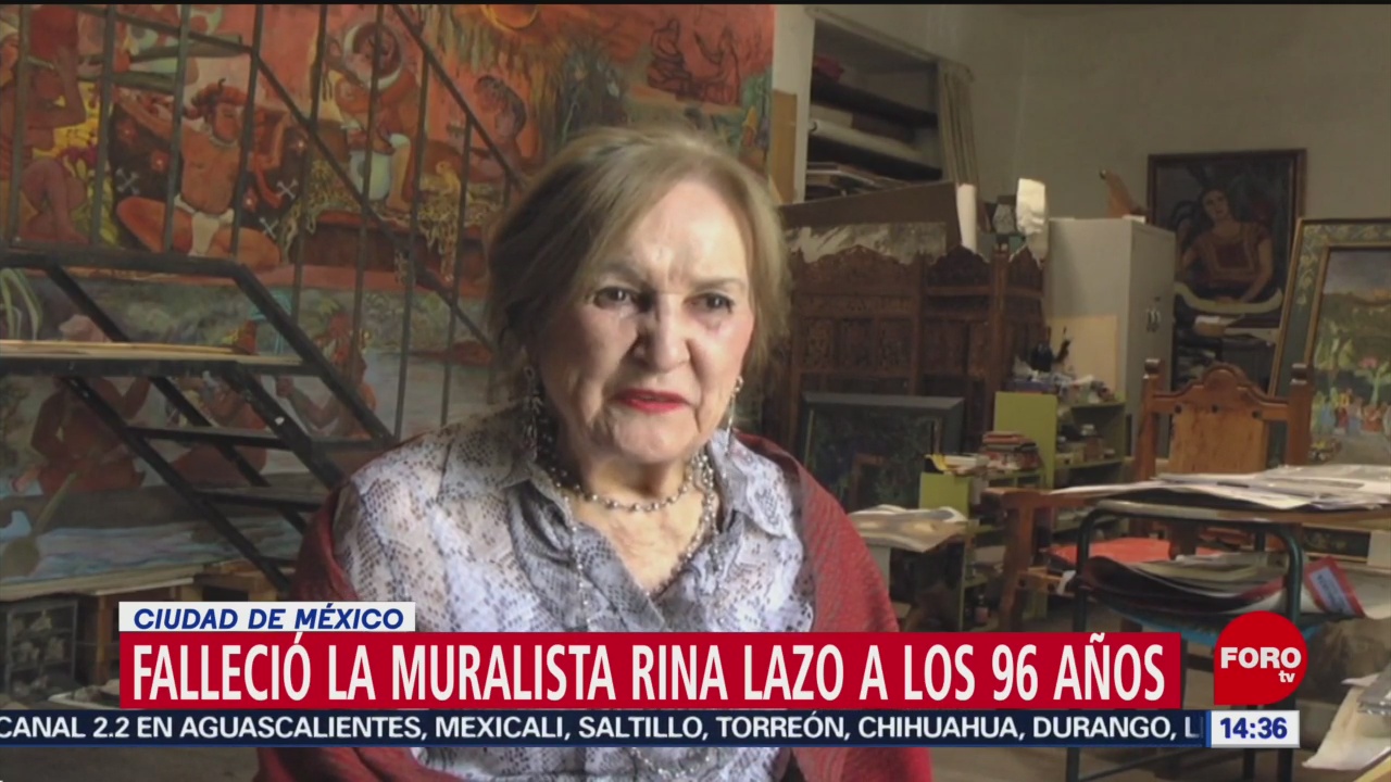 FOTO: Muere pintora Rina Lazo Ciudad México