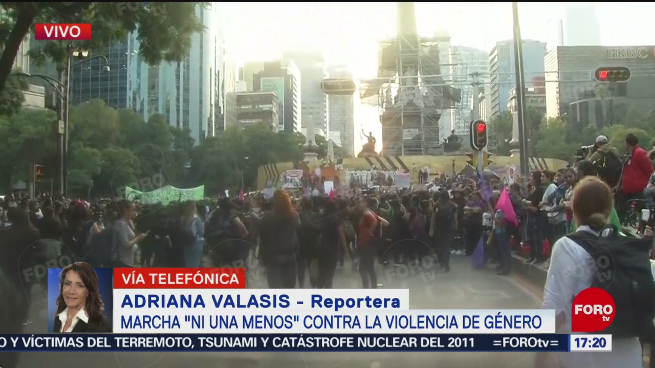 Foto: Mujeres Se Reúnen Ángel Independencia Para Iniciar Marcha Feminista