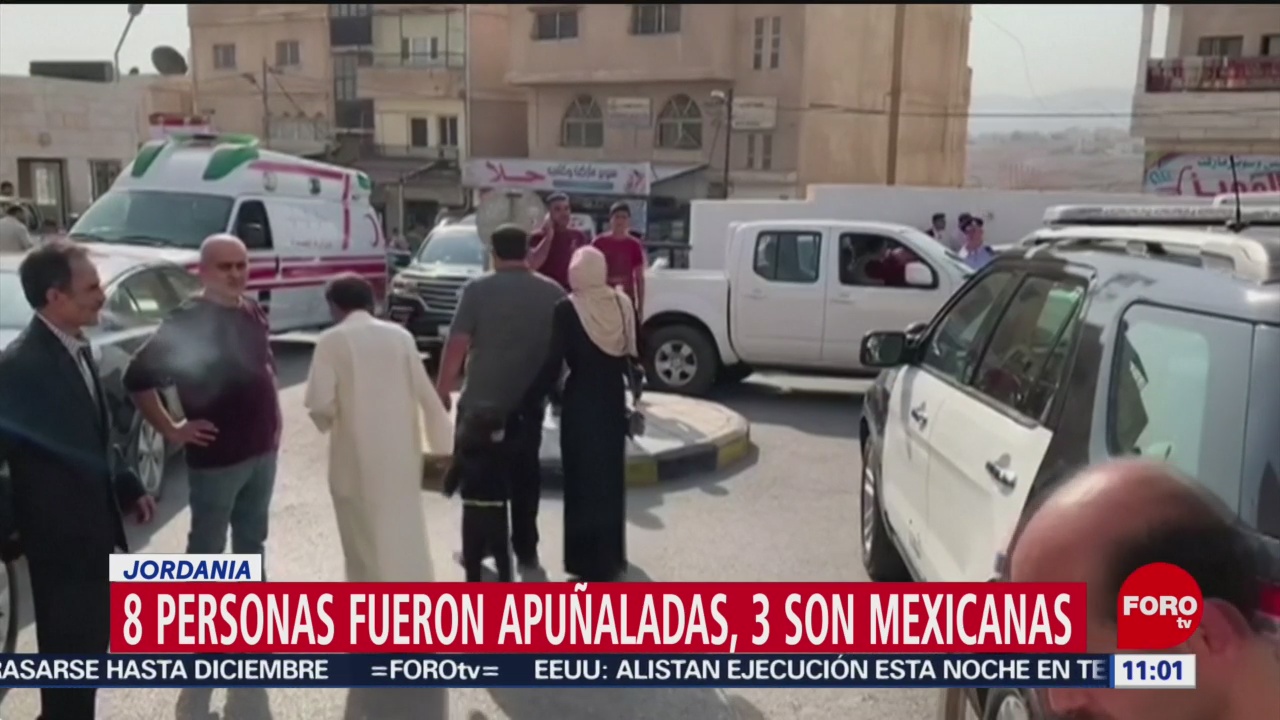 Ocho personas fueron apuñaladas en Jordania; 3 son mexicanas