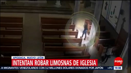 Foto: Pareja Roba Alcancía Iglesia Nuevo León Video 27 Noviembre 2019
