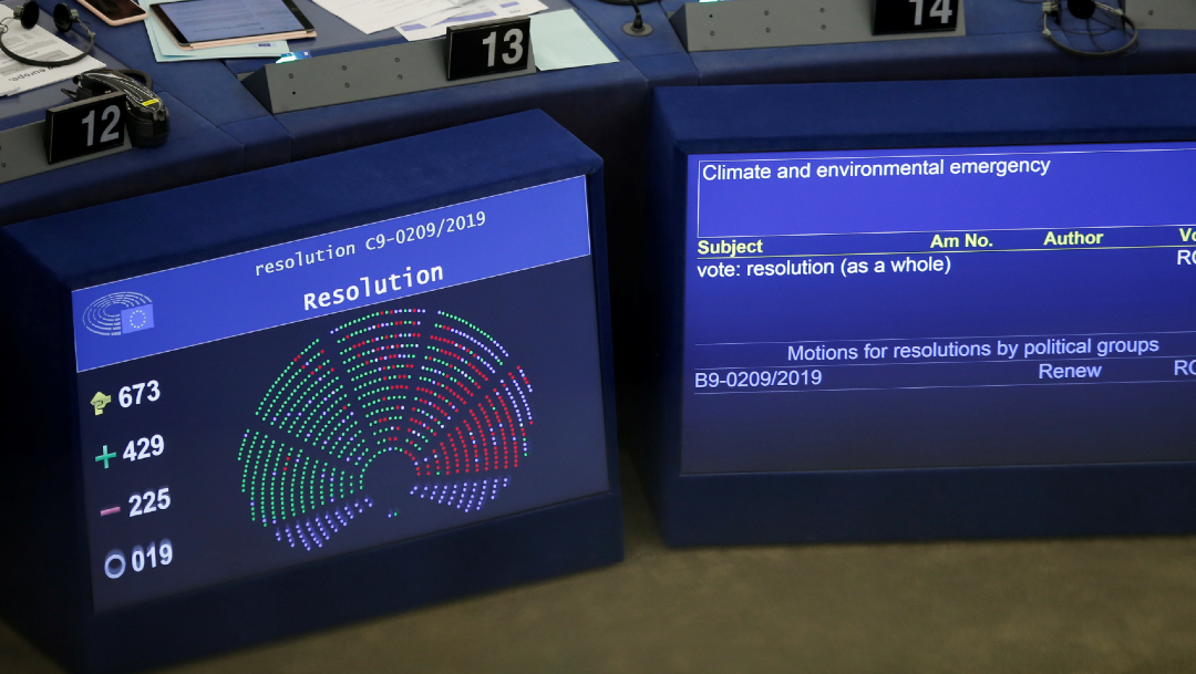 FOTO Parlamento Europeo declara emergencia climática y ambiental (Reuters)