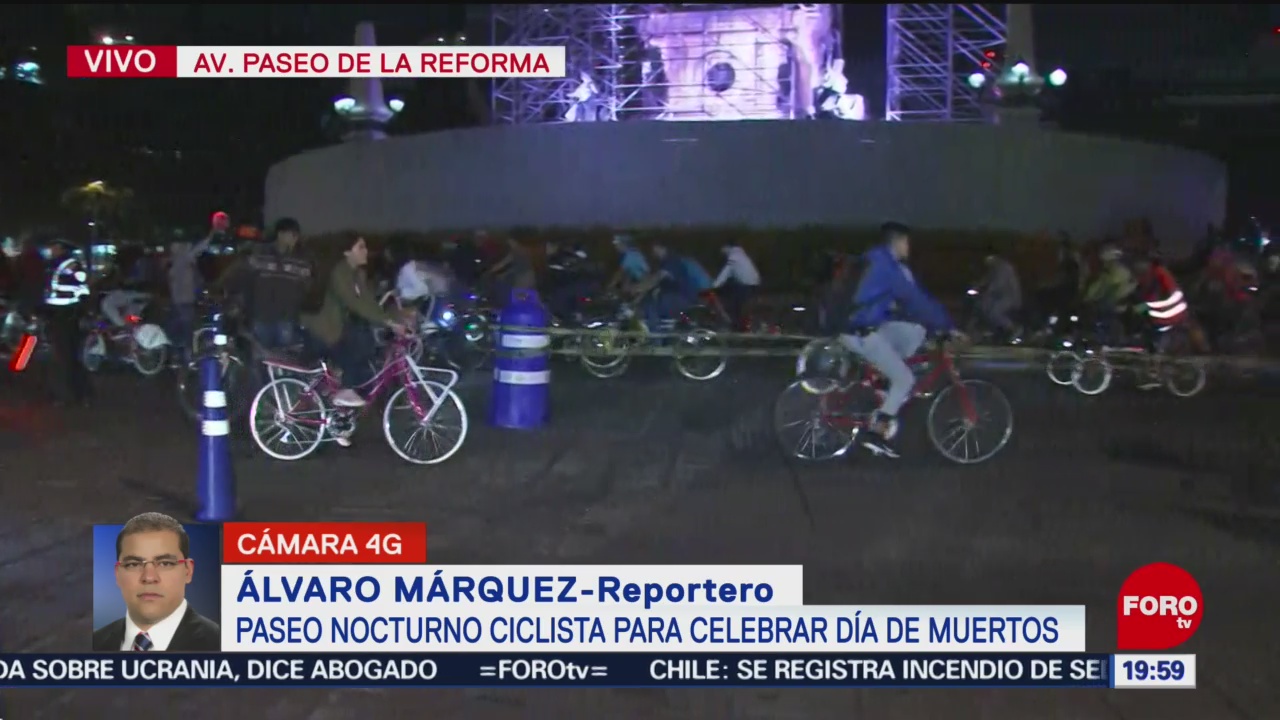 FOTO: Paseo Ciclista del Día de Muertos en Paseo de la Reforma, 9 noviembre 2019