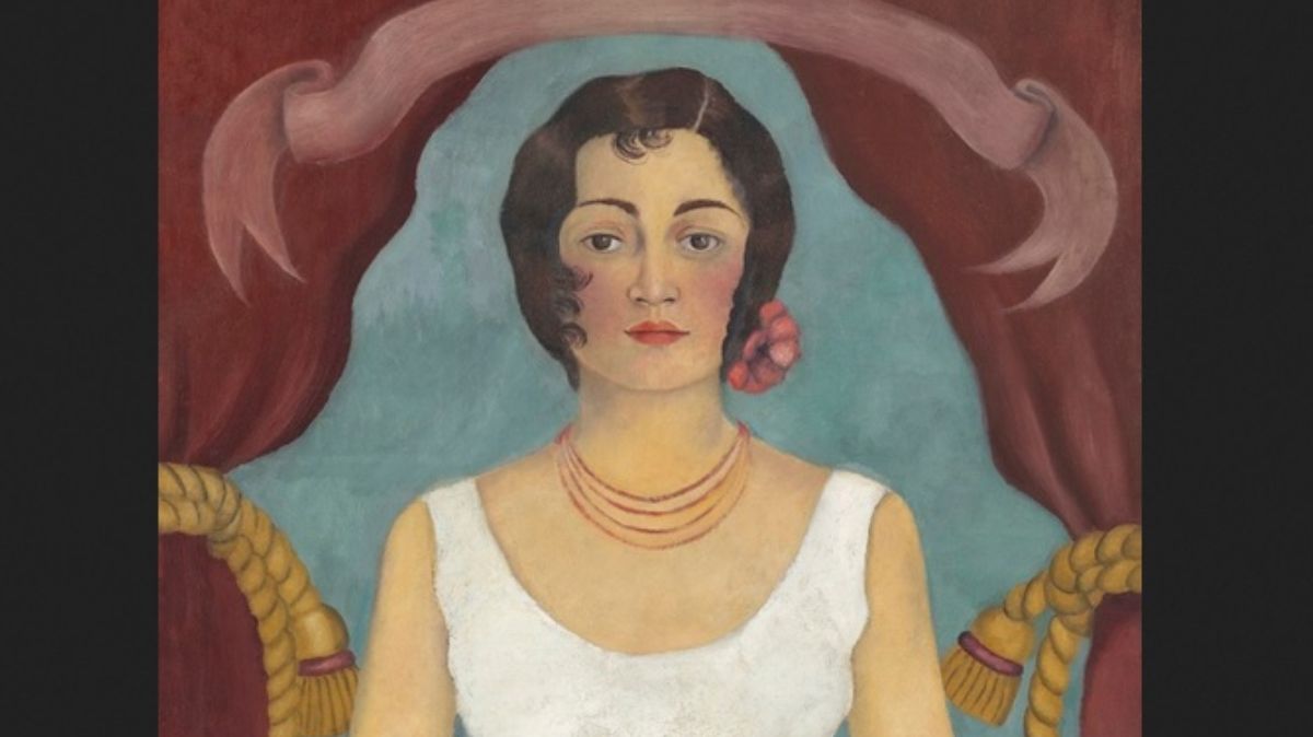"Retrato de una mujer de blanco" de Frida Kahlo.