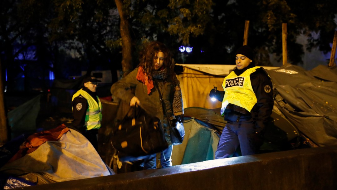 Foto: Policía francesa desmantela campamentos de migrantes, 7 de noviembre de 2019