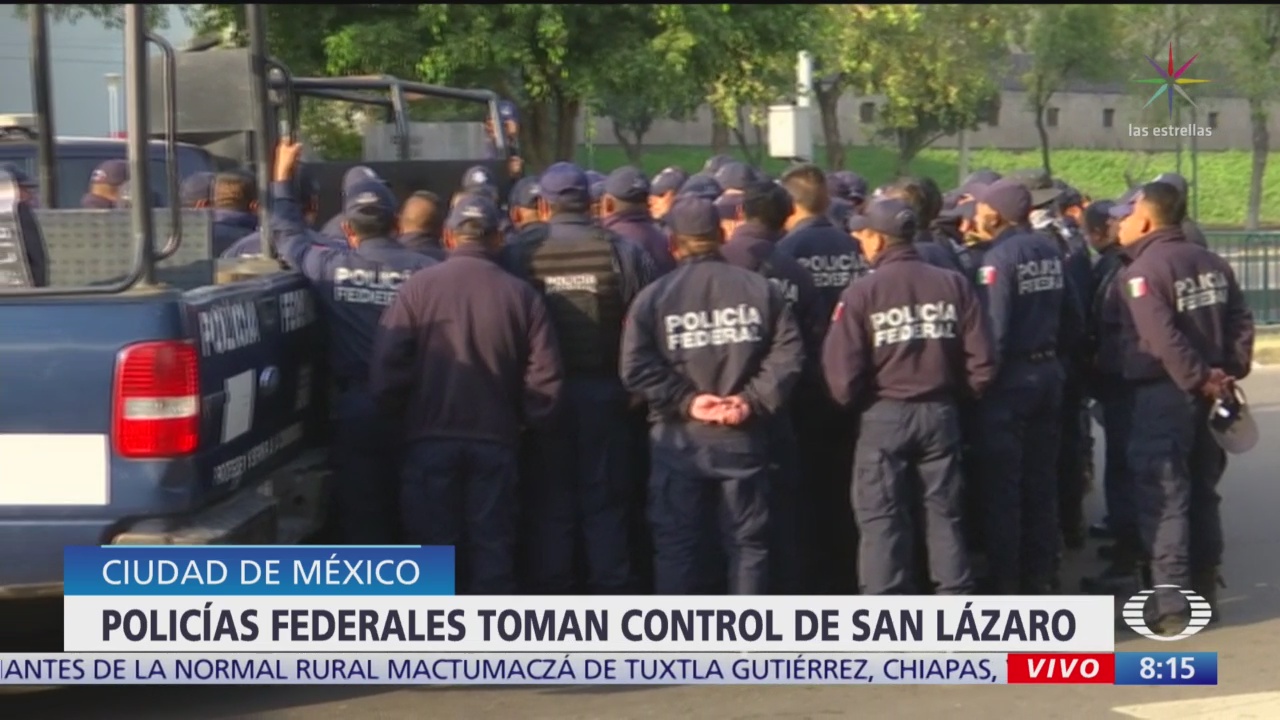Policías federales toman control de San Lázaro
