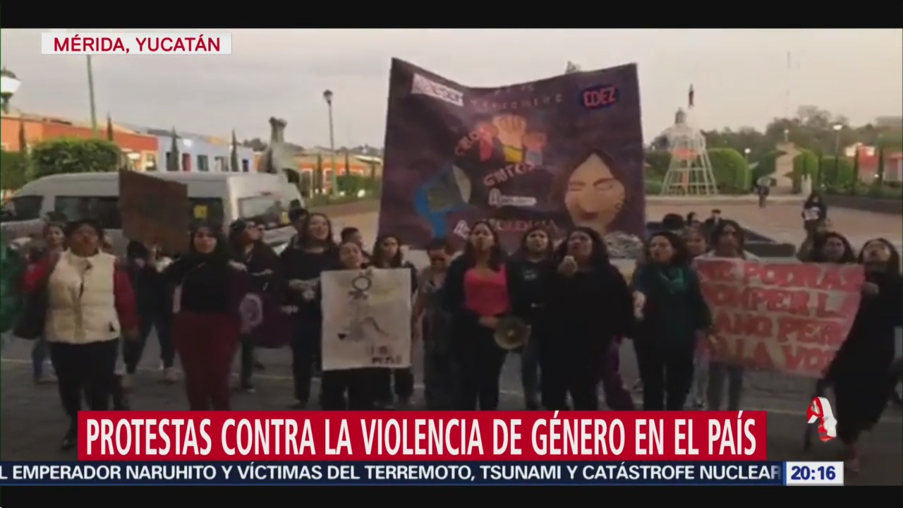 Foto: Protestas Contra Violencia Género México 25 Noviembre 2019