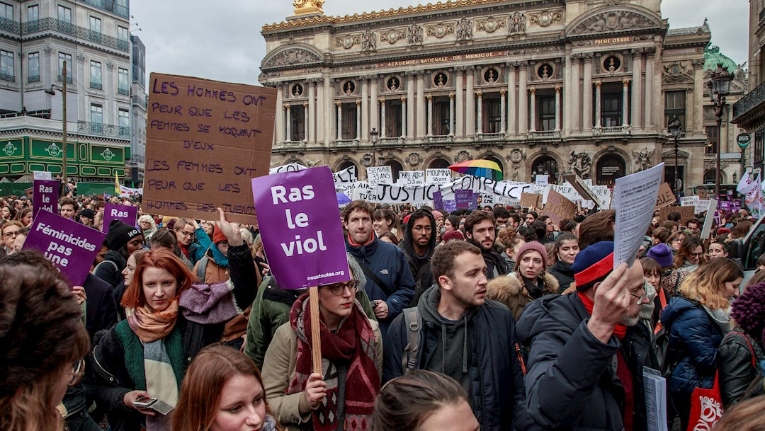 Foto: Decenas de miles de personas se manifestaron en Francia contra la violencia machista, 23 noviembre 2019