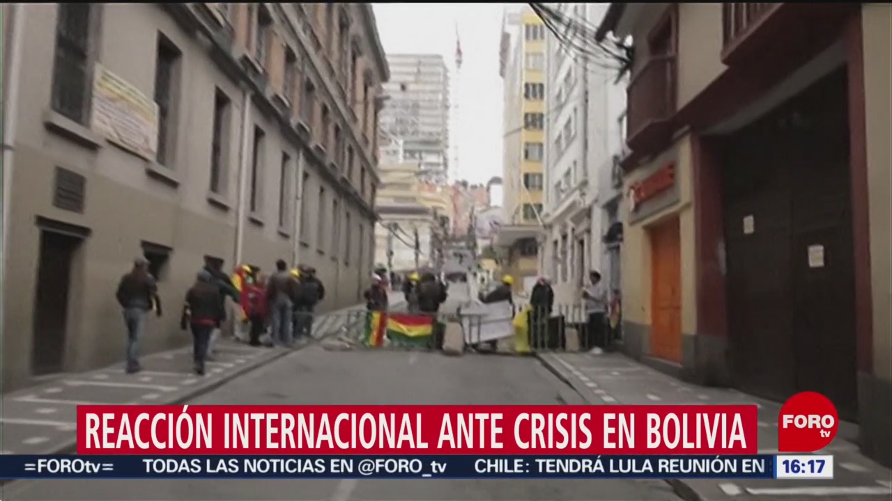 FOTO: Reacción internacional ante crisis que se vive en Bolivia, 10 noviembre 2019