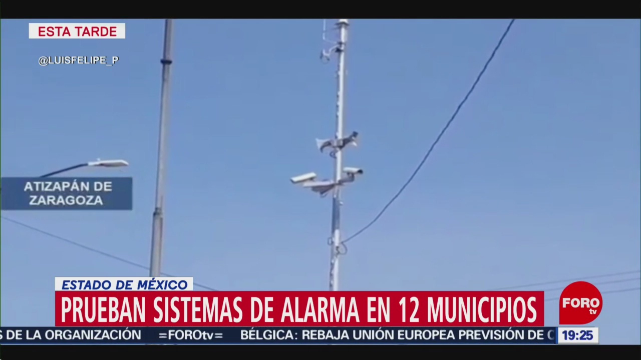 Foto: Prueba Audio Sistemas Alarma Estado De México 7 Noviembre 2019