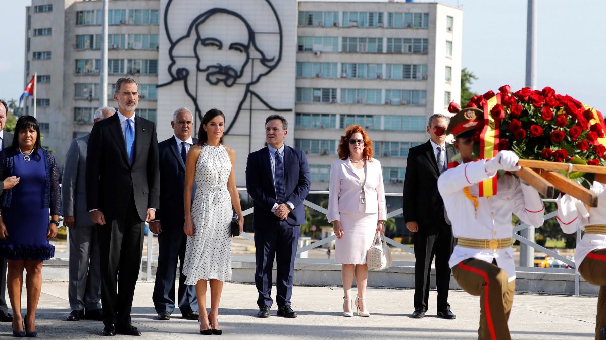 Los Reyes de España durante su visita a La Habana