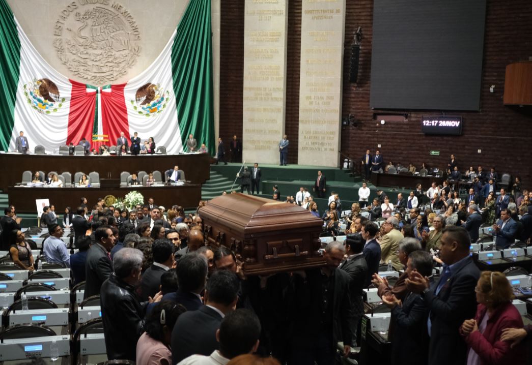 Foto: La Cámara de Diputados rindió un homenaje luctuoso de cuerpo presente al diputado Maximiliano Ruiz Arias, de Morena, quien falleció a los 71 años, el 26 de noviembre de 2019 (Graciela López /Cuartoscuro)