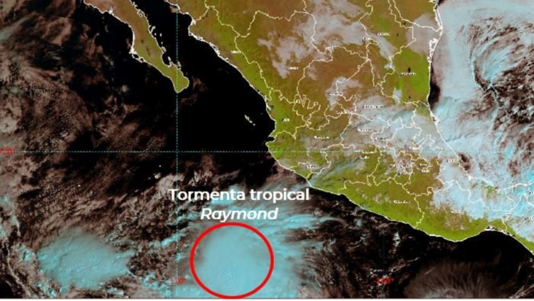 IMAGEN Se forma la tormenta tropical “Raymond”, se acerca a BCS (Conagua)