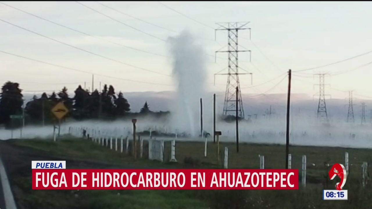 Se registra fuga de hidrocarburo en Ahuazotepec, en Puebla