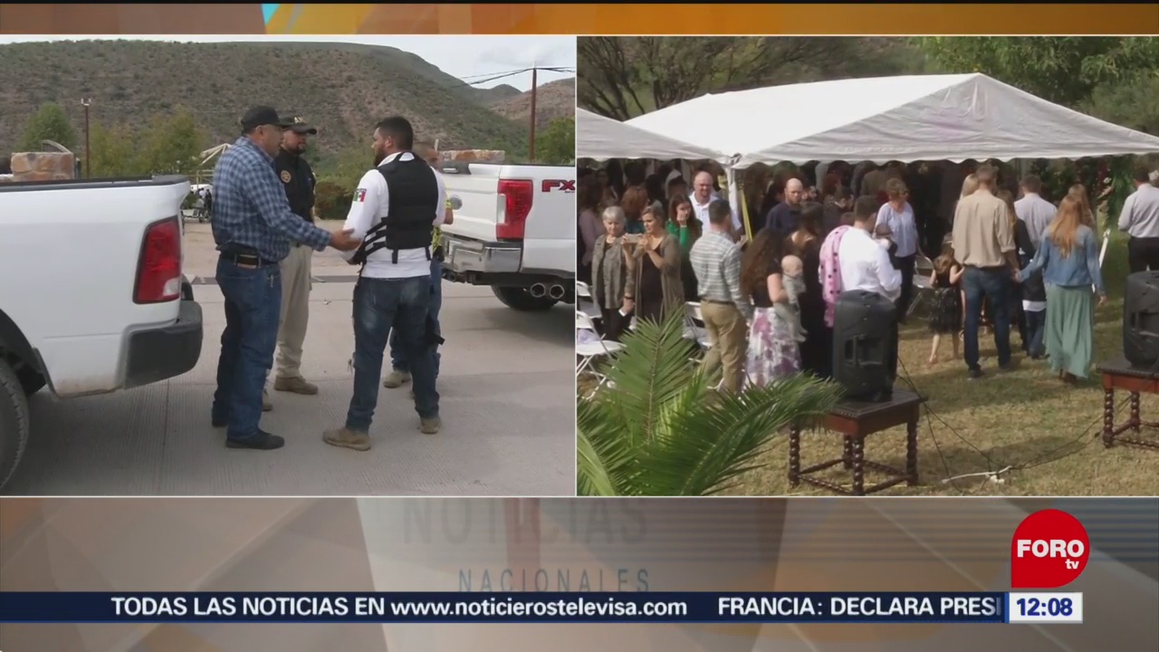 Se reúnen en Bavispe familiares LeBarón para funerales de víctimas de masacre