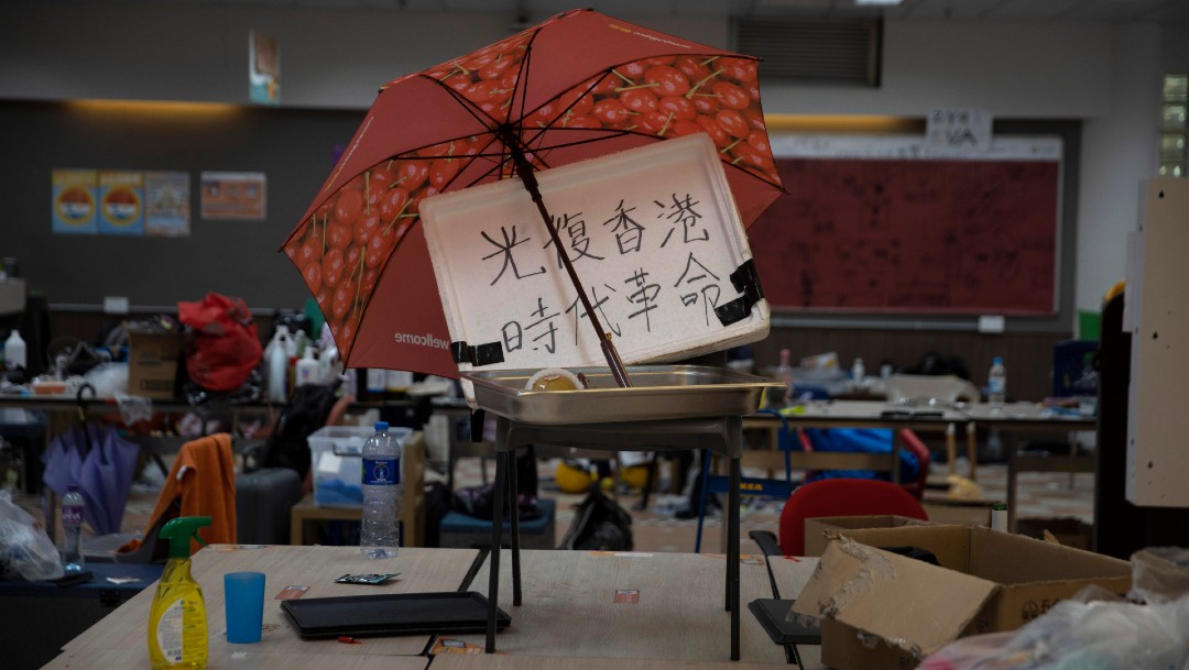 Sin rastro de activistas amotinados en universidad de Hong Kong