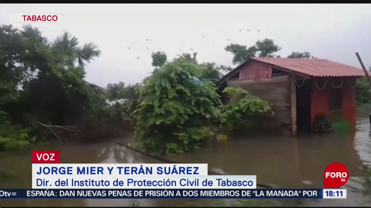 Solicitan declaratoria de emergencia en Tabasco por lluvias