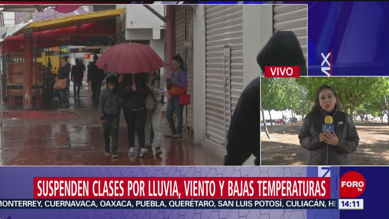 FOTO:Suspenden clases por fuertes lluvias y bajas temperaturas en Sonora, 28 noviembre 2019