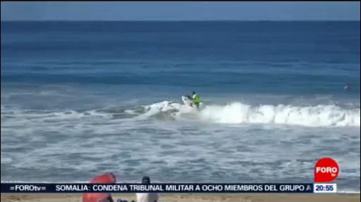 Foto: Tiburón Gata Sorprende Surfistas Oaxaca 5 Noviembre 2019