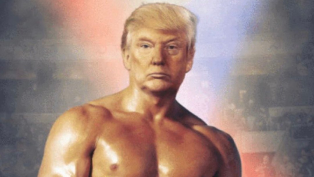 Foto: Trump se ve como Rocky Balboa, tras publicación de datos económicos