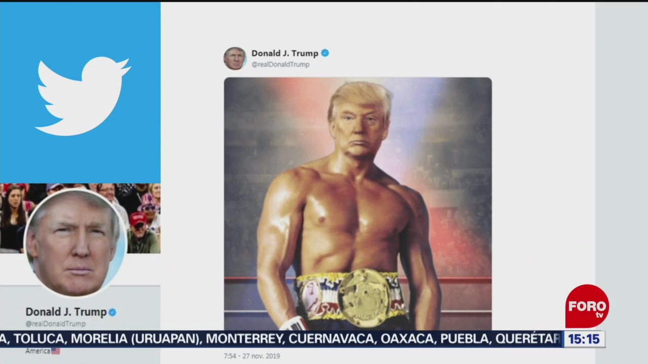 FOTO: Trump Se Photoshopea Cuerpo Rocky Balboa,