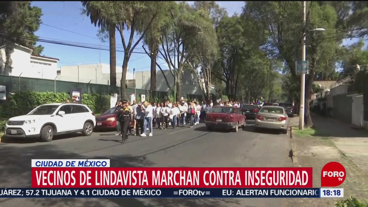 FOTO: Vecinos de Lindavista marchan contra la inseguridad, 10 noviembre 2019