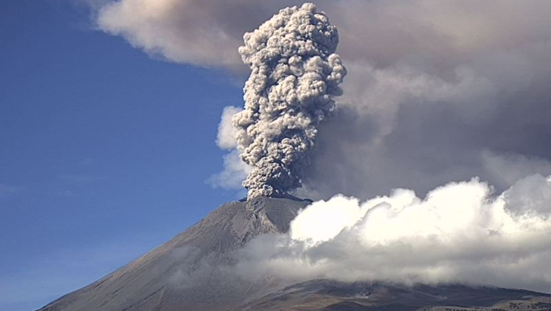 Foto: El Popocatépetl registra intensa actividad volcánica este sábado, 9 noviembre 2019