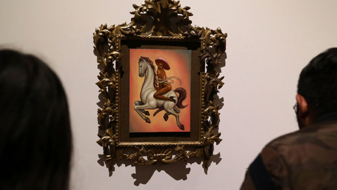 FOTO Cuadro de Zapata desnudo es "homenaje", considera AMLO (AP)