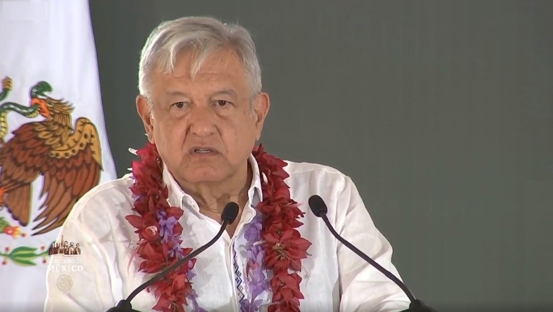 Foto: El presidente Andrés Manuel López Obrador encabeza una asamblea ejidal del programa sembrando vida en el municipio de Hidalgotitlán, Veracruz, 15 diciembre 2019
