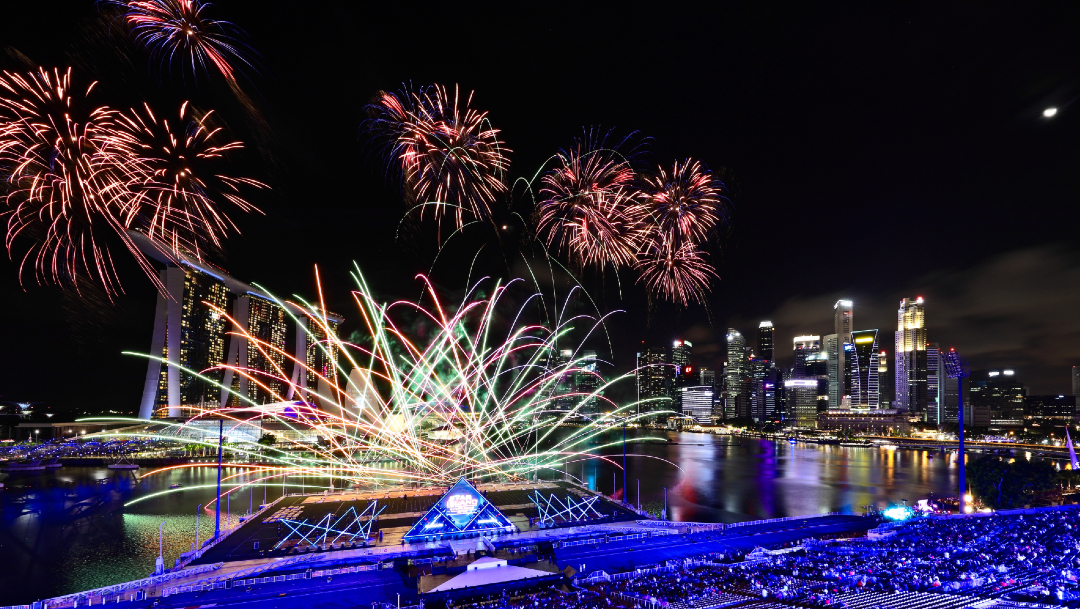 FOTO Llega el año nuevo 2020 a Singapur (Getty Images)