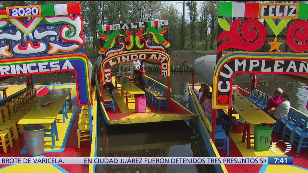 Foto: asi se encuentran las trajineras en xochimilco