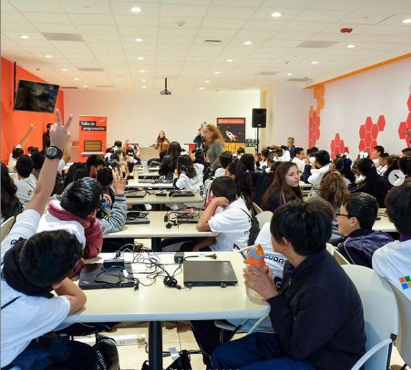 Foto: Cuantrix, de Fundación Televisa, realiza por tercer año consecutivo 'La Hora del Código', 4 de diciembre de 2019 (Fundación Televisa)