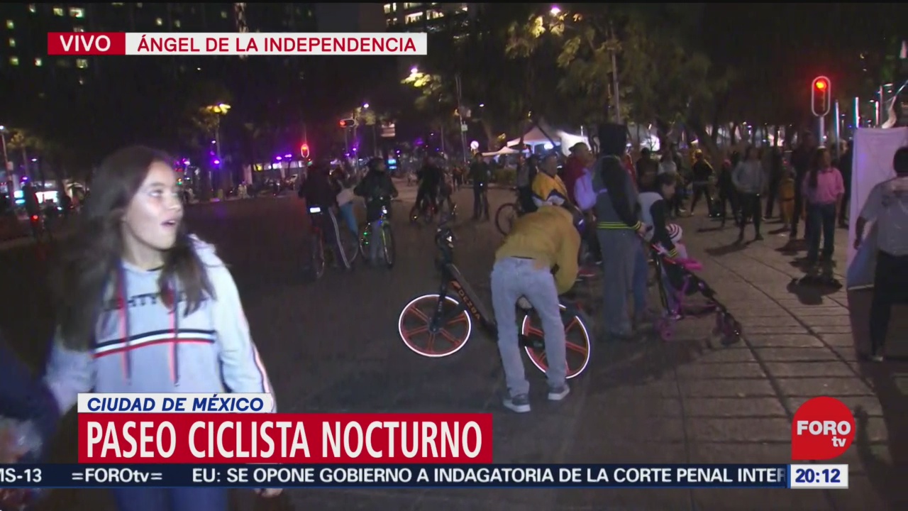 FOTO: 21 diciembre 2019, ciclistas se apoderan esta noche de paseo de la reforma