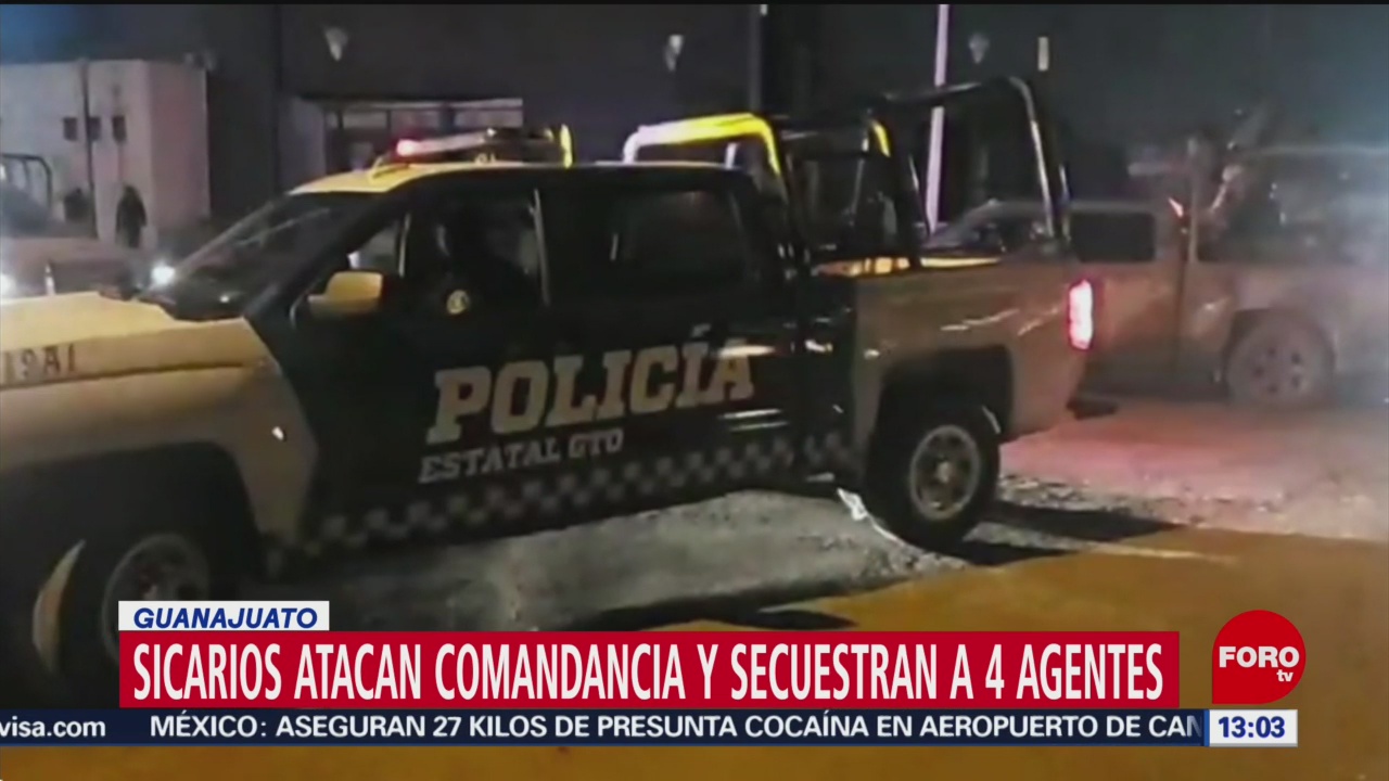 FOTO: Comando armado secuestra asesina policías Villagrán Guanajuato