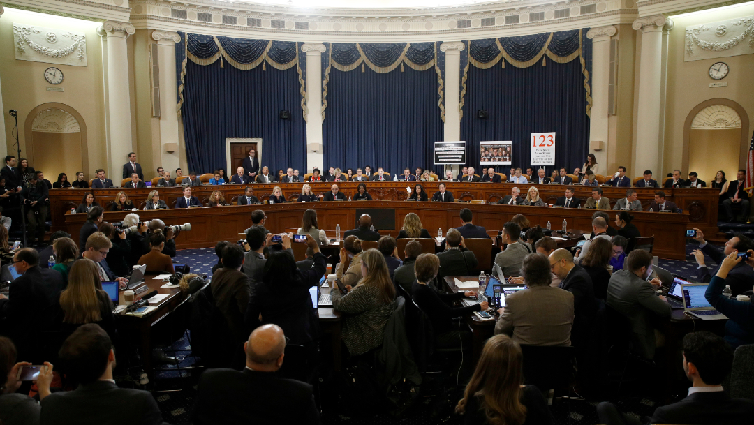 FOTO Comité Judicial del Congreso EEUU aprueba cargos contra Trump, voto pasa al pleno (AP)