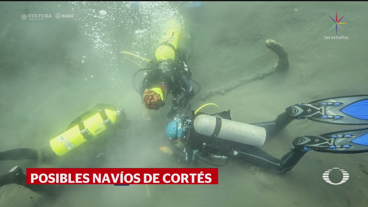 Foto: Descubren Anclas Barcos Pudieron Hernán Cortés 17 Diciembre 2019