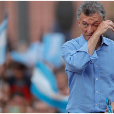 Miles despiden al presidente Mauricio Macri en Argentina