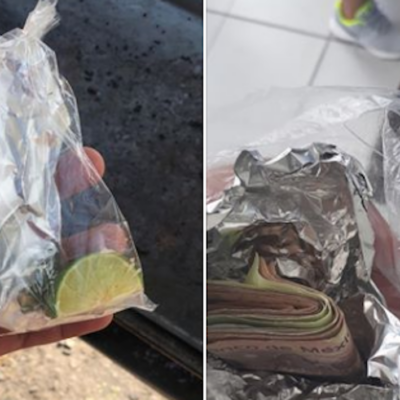 Se viraliza imagen de mexicano que esconde su dinero como si fuera una orden de tacos