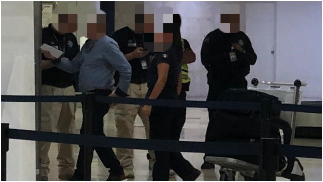 Foto: Detienen en Cancún a ecuatoriano que intentó meter cocaína a México, 21 de diciembre de 2019 (FGR)