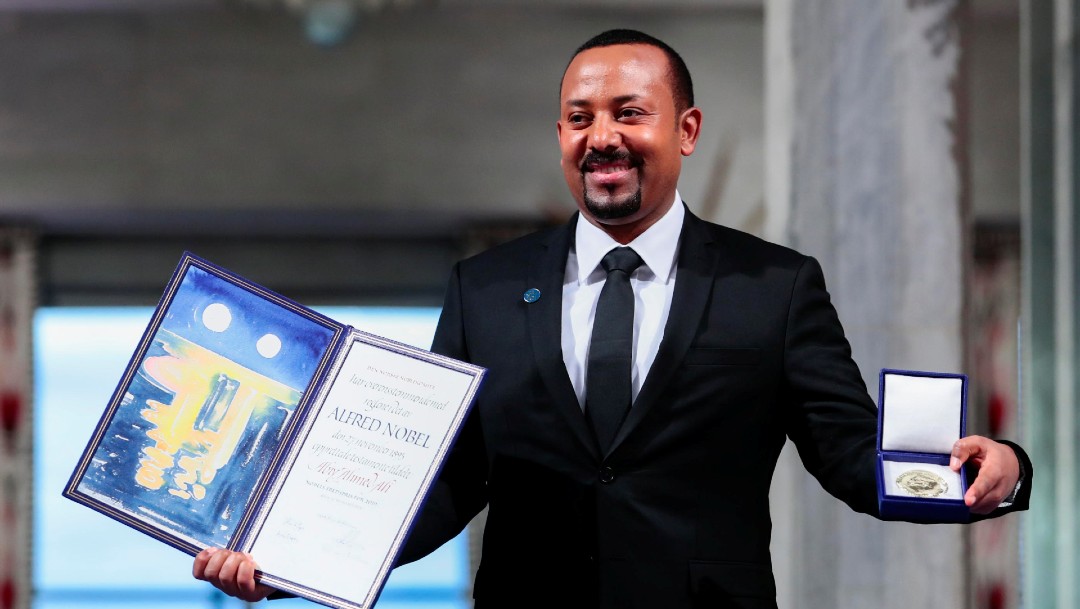 Foto: El primer ministro de Etiopía recibe el Nobel de la Paz