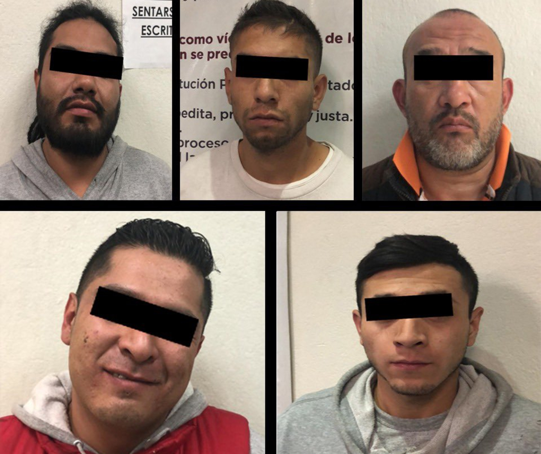 Detienen a cinco presuntos ladrones de centro comercial en Ciudad Satélite, 8 de diciembre de 2019 (SS Edomex)