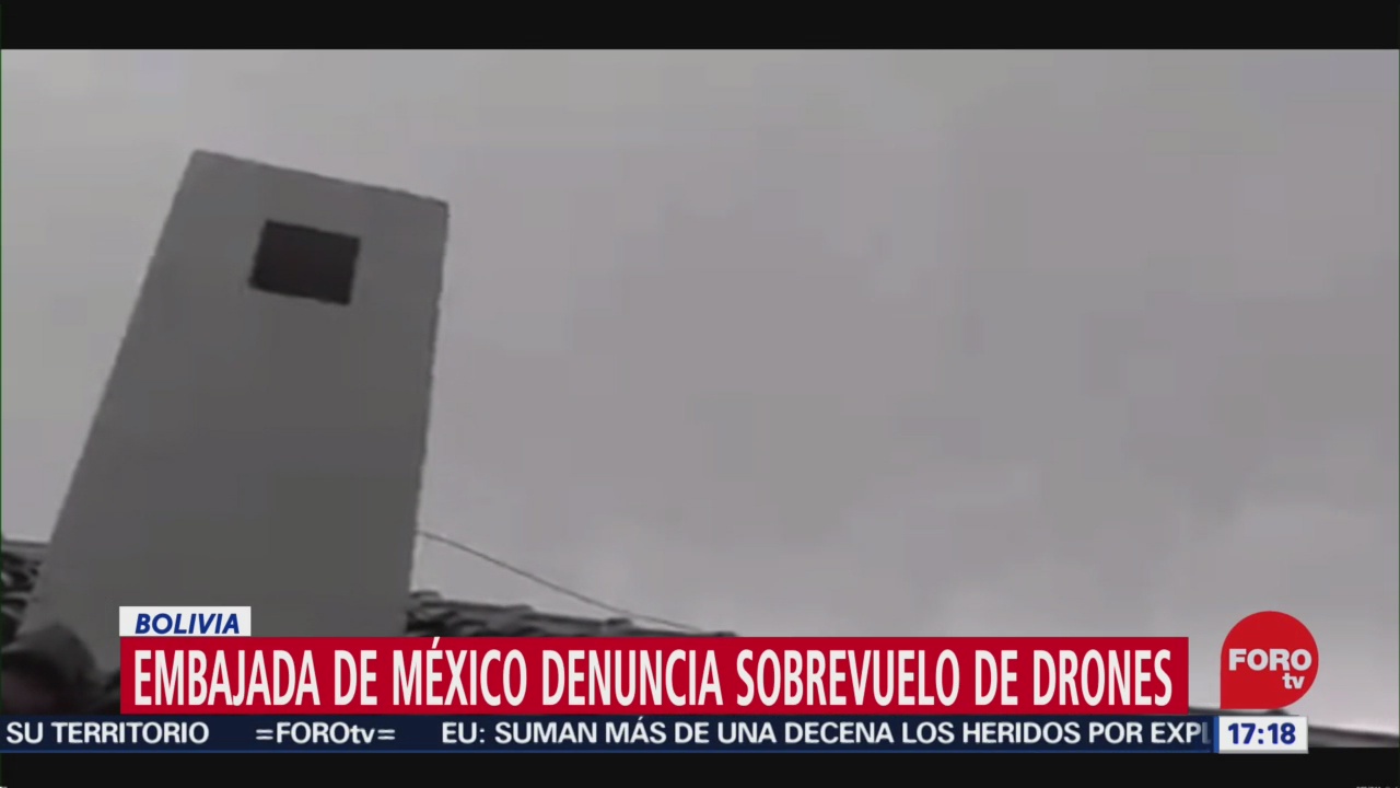 Foto: Embajada de México Bolivia Sobrevuelo Drones Hoy 28 Diciembre 2019