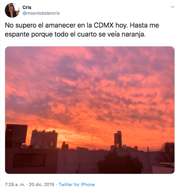 Fotos: El espectacular amanecer que sorprendió a la CDMX 20 diciembre 2019