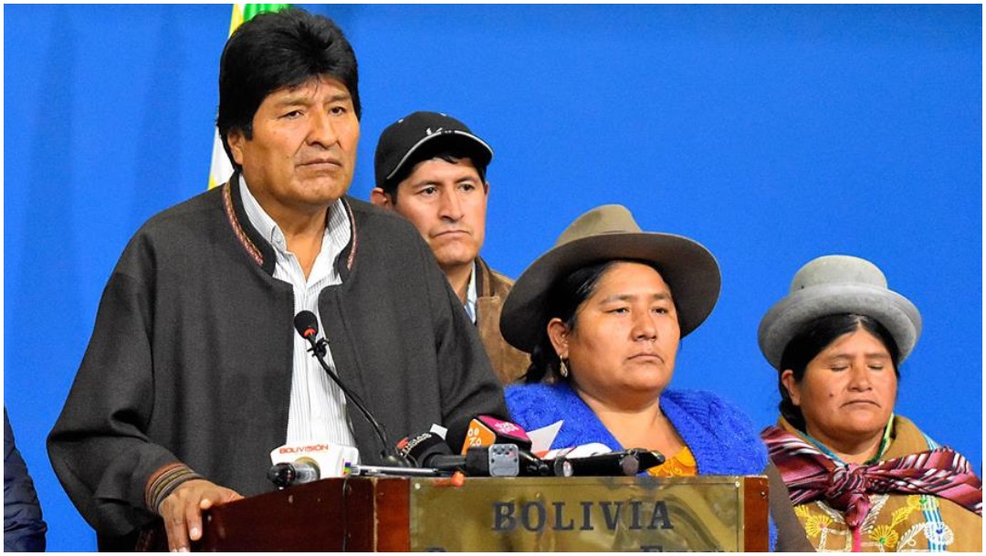 Imagen: Presidenta de Bolivia asegura que se emitiría orden de aprehensión contra Evo Morales, 14 de diciembre de 2019 (EFE)