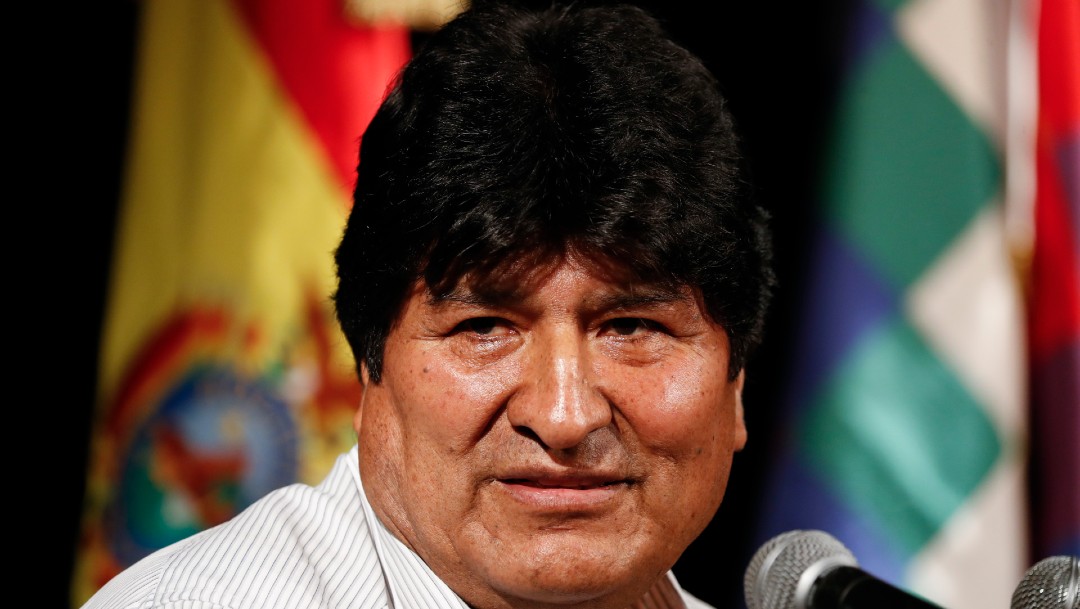 Foto: Evo Morales convoca a un acto en la frontera entre Argentina y Bolivia, 14 de diciembre de 2019 (AP)