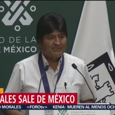 Evo Morales sale de México rumbo a Cuba