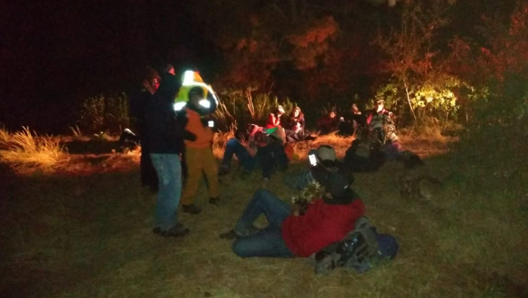 Foto: Policías de Montaña localizaron a las 22 personas extraviadas en el parque 'La Malinche', 12 diciembre 2019